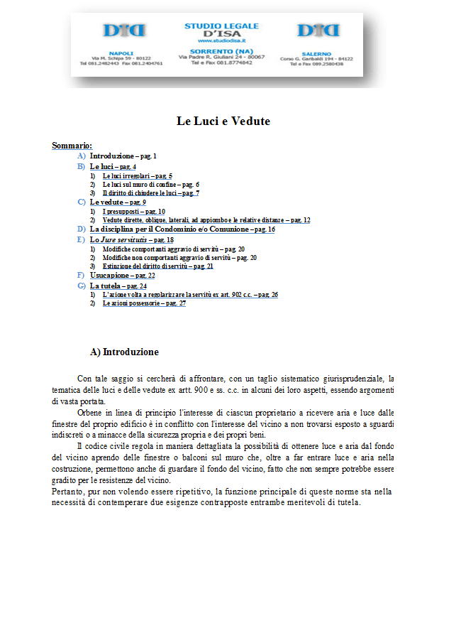 Le Luci e Vedute