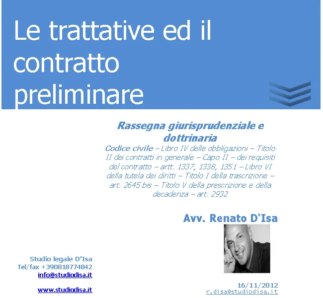 Prescrizione del diritto del promissario acquirente all’esecuzione in forma specifica