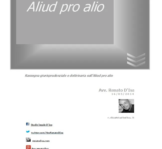 Aliud pro alio – la tutela speciale contrattuale Aliud pro alio – la tutela speciale contrattuale