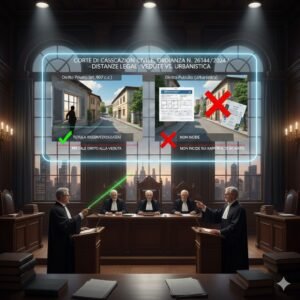 Distanza vedute e l’irregolarità urbanistica preesistente