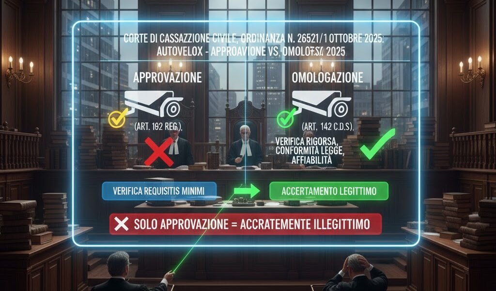 Autovelox: serve omologazione, non basta sola approvazione Autovelox: serve omologazione, non basta sola approvazione