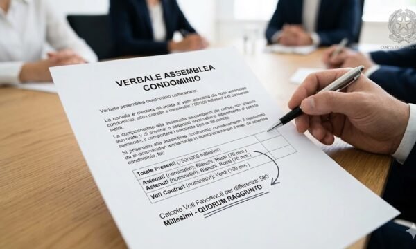 Condominio verbale valido se calcolabile il quorum