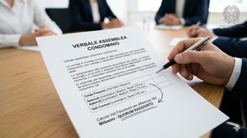 Condominio verbale valido se calcolabile il quorum