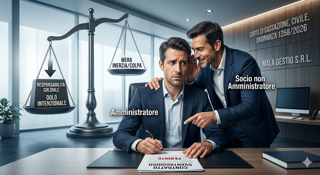Mala gestio Srl quando risponde il socio non amministratore