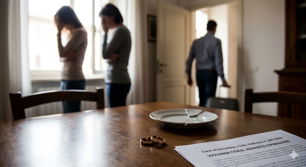 Cassazione la Violenza fisica singola addebita separazione