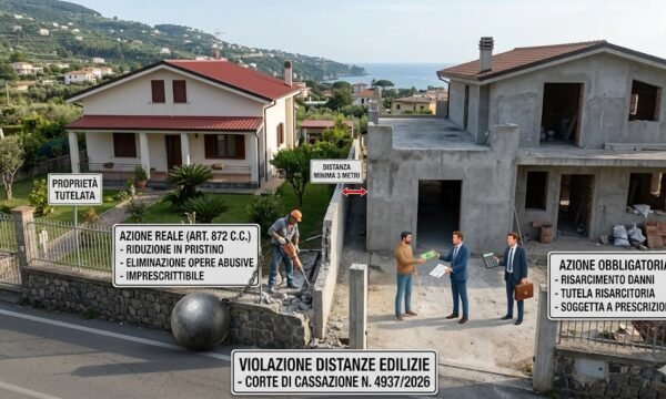 Violazione distanze edilizie riduzione in pristino reale