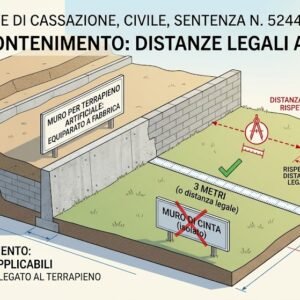 Distanze: Muro su terrapieno artificiale è costruzione Distanze: Muro su terrapieno artificiale è costruzione