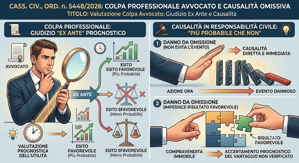 Avvocato: Giudizio prognostico ed omissione professionale