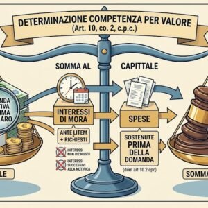 Competenza valore: capitale, interessi e spese ante litem Competenza valore: capitale, interessi e spese ante litem