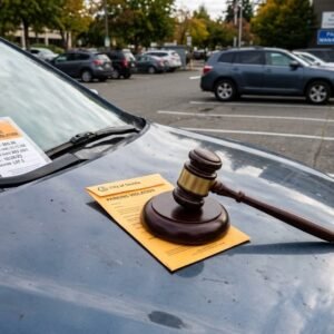 Parcheggiatore abusivo su area privata e multa legittima