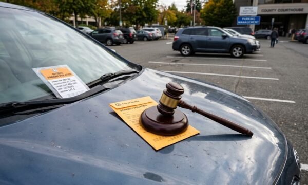 Parcheggiatore abusivo su area privata e multa legittima